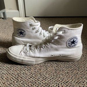 High-Top White Converse Chuck Taylor II